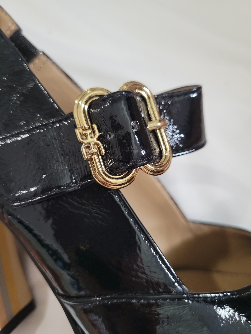 Sam Edelman Black  Slingback Mary Jane Heels with Buckle - Picture 11 of 14